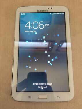Samsung Galaxy Tab 3 SM-T217S 7" 16GB Wi-Fi 4G Sprint Tablet White 4.4 JellyBean